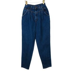 1990s Vintage Chic High Rise Straight Leg Tapered Mom Jeans Size 10 28"